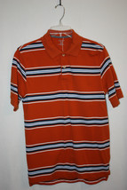 Nwot - St Johns Bay - Boys Golf Polo Shirt - Orange Stripe - Short Sleeve - £3.92 GBP