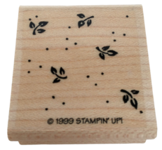 Stampin Up Rubber Stamp Petite Patterns Spring Leaves Background Card Making - £3.18 GBP