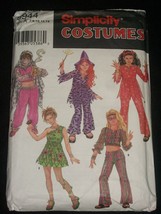 Simplicity Halloween Costumes 9944 Genie Diva Hippie Witch Devil Flower Girl - £20.14 GBP