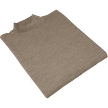 Men PRINCELY Soft Comfort Merinos Wool Sweater Knits Mock 1011-00 Mocha image 2