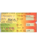 Vintage Nazareth Joe Perry Ticket Stub Novembre 6 1981 Portland Maine De - £27.53 GBP