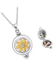 Personalized Locket Necklace That Holds Pictures with - £70.36 GBP