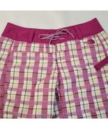 The North Face Women&#39;s Size 4 Purple Tones Plaid Board Shorts - £7.46 GBP