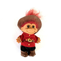 Russ Royal Canadian Mounted Police 6&quot; Troll Doll Vintage - £15.92 GBP