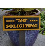 NO SOLICITING Yard Sign, Look at The Different Color Variations. - $186.74 MXN