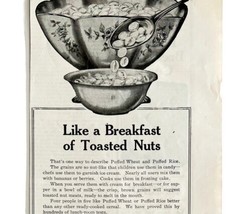 Quaker Oats Puffed Rice 1913 Advertisement Print Ad Breakfast Cereal DWCC18 - £23.59 GBP