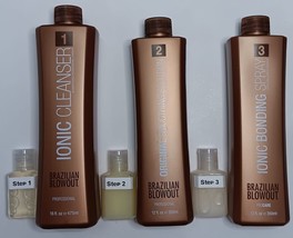 1 oz Brazilian Blowout Step 1, 2 &amp; 3 - FREE SHIPPING - £21.78 GBP