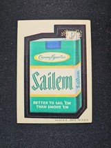 Topps Wacky Packages 2nd Series 1973 SAILEM Vintage Sticker Unpeeled Parody - $27.11 CAD