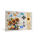 Sunflower Canvas Wall Art for Living Room Bedroom or Kitchen – Rustic Fl... - $72.42 CAD+