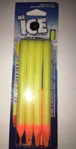 Mr Ice by Rod-N-Bobbs 5&quot; Yellow Ice Fishing Bobbers 4 Pk-MR5YB-RARE-SHIP... - €11,79 EUR