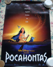 Pocahontas Movie Poster Original Rolled Double Sided 27x40 Walt Disney Animation - £23.64 GBP