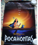 POCAHONTAS MOVIE POSTER Original Rolled DOUBLE SIDED 27x40 WALT DISNEY ANIMATION - $29.58