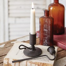 Rustic Farmhouse - Chamber Candlestick Holder and Snuffer - £29.16 GBP