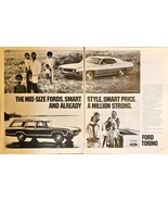 FORD TORINO - Mid Size Smart-500 2-Door Hardtop Wagon 1971 Vintage Print... - $25.61