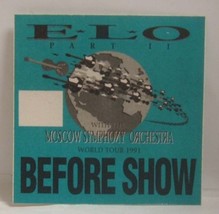 E.L.O. / ELO  - VINTAGE ORIGINAL CLOTH CONCERT TOUR BACKSTAGE PASS - $10.00