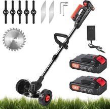 Cordless Lawn Mower Electric Brush Cutter Lawn Edger Grass String Trimmer - $98.99