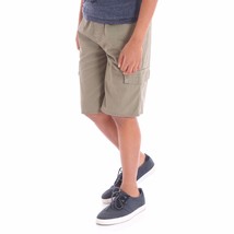 Wrangler Boys Cargo Jogger Shorts Active Flex Olive Size SMALL 6-7 New - £9.81 GBP