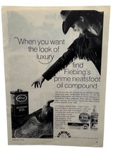 Fiebings Neatsfoot Oil Compound Vintage Print Ad 1970 Saddle Soap Milwau... - £8.39 GBP