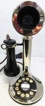 American Telephone Nickel Plated Candlestick Rotary Dial Telephone Circa... - $490.05