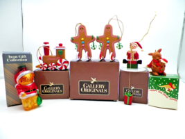 Avon Christmas Ornaments Lot 6 Gift Collection Gallery Originals 1980s w/ Boxes - £15.01 GBP