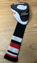 Titleist 910D 1 Fairway Wood Driver Headcover Only Head Cover Black White Red - $11.87