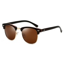 Polarized Brand Design Eye Sunglasses Semi Rimles Classic Men Sunglass 100%UV400 - £7.39 GBP