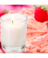 Strawberry Buttercream Scented Votive Candles Choose Your Colour Hand Po... - $28.95+