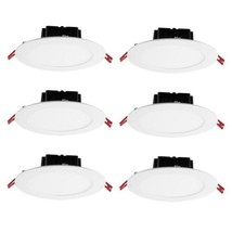 Commercial Electric 6 in. White Flush Round Wet Rated LED Integrated Recessed - £59.07 GBP