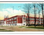 High School Building Albion Michigan MI WB Postcard V20 - $2.92