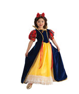 Rubies Enchanted Princess Snow White Deluxe Yellow Polyester Gown Costum... - £36.07 GBP