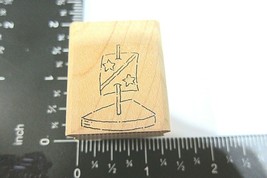 Toy Wood Sailboat Childs Boat Rubber Stamp Stampin Up 2002 Small Size Boys Toys - $2.48