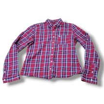 Abercrombie &amp; Fitch Top Size Medium M Long Sleeve Button Down Shirt Casual Plaid - £21.70 GBP