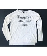 Verve Ami Fairytales Do Come True Off White Sweater Medium Rhinestone Fa... - £9.34 GBP