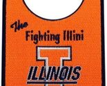 Door Knob Hanger Illionois The Fighting Illini One Sided Logo - $6.98
