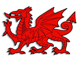 5&quot; Red Dragon Welsh United Kingdom Uk Helmet Bumper Sticker Decal Made In Usa - £13.41 GBP