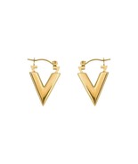 18K Gold Plated Geometric Triangle Dangle Drop Earrings for Women - £8.75 GBP