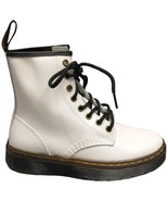 Dr. Martens Zavala T Lamper Combat Boots Unisex Size 4/5 White Leather L... - $1,059.44 MXN