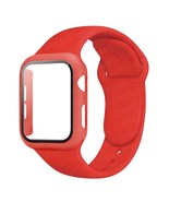 Glass+Case+Strap For Apple Watch Band  Red  40mm series 654 se - £6.28 GBP