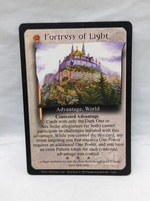 The Wheel Of Time 1st Edition Fortress Of Light Rare Card HP - $8.90