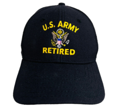 US Army Retired Baseball Hat Cap Eagle Flag Adjustable United States - £31.59 GBP