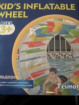 65 Diameter Kids Colorful Inflatable Wheel Roller Pool Float for Pool Lake  - £41.00 GBP