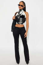 Headed For The Country Faux Suede Flare Pant - Black - €4,26 EUR