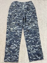 US Navy Digital Camo Cargo Working Pants Trousers Size Medium Blue Comba... - $24.74