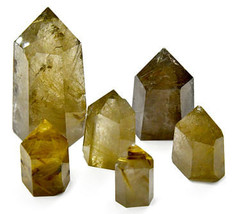 1 lb 1/2-2"  Golden Rutilated oblisk - $6,710.96 MXN