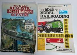 2 Model Railroad Books Lot How to Build Realistic Scenery ABCs Railroading - £7.98 GBP
