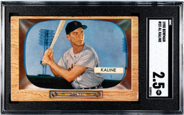 Al Kaline 1955 Bowman Baseball Card #23- SGC Graded 2.5 Good+ (Detroit Tigers) - £54.98 GBP