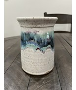 Vintage Studio Art Pottery Vase Signed “BR” North Carolina 1998 Glazed - $59.39