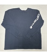Carhartt Long Sleeve Shirt Men’s XL Original Fit Blue Navy White Logo Wo... - $247.18 MXN