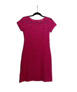 Pink Lace Floral Dress With Removable Layer Size Small - $16.26 CAD