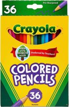 Colored Pencils, Kids Pencil Set, Back to School Supplies, Assorted Color (36ct) - £10.85 GBP